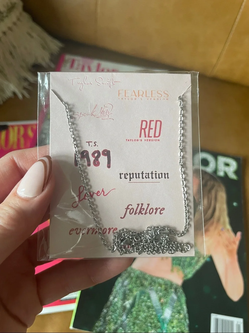 Taylor Swift Magazines and Necklace/Pin Bundle